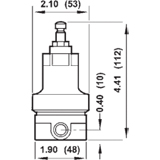 Wilkerson Series 1 Cylinder Gas Regulator Drawing