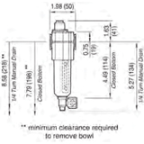 Wilkerson Series 1 Oil-Fog Lubricator Drawing