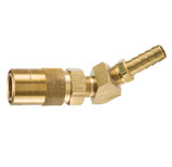 PARKER Moldmate Series Coupler - Brass Body, Silicone Seal, 45°