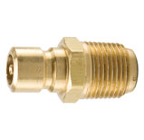 PARKER Moldmate Series Nipple - Brass Body, Silicone Seal, Valved