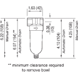 Wilkerson Carded Miniature Filter Drawing