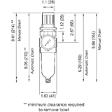 Wilkerson Carded Miniature Filter/Regulator Drawing