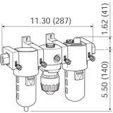 Wilkerson Compact Combination Unit Drawing