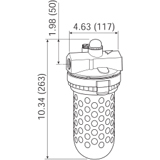 Wilkerson EconOmist&reg; Standard Lubricator Drawing