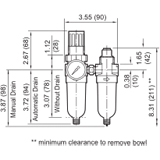 Wilkerson Series 1 Micro Mate Combination Unit Drawing