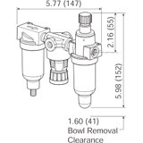Wilkerson Miniature Combination Unit Drawing