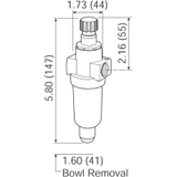 Wilkerson Miniature Lubricator Drawing