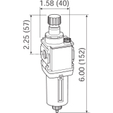 Wilkerson Miniature Lubricator Drawing