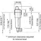 Series 1 Micro-Fog Lubricator Drawing
