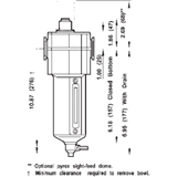 Series 1 Micro-Fog Lubricator Drawing