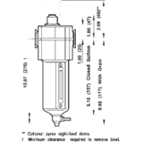 Wilkerson Series 1 Oil-Fog Lubricator Drawing